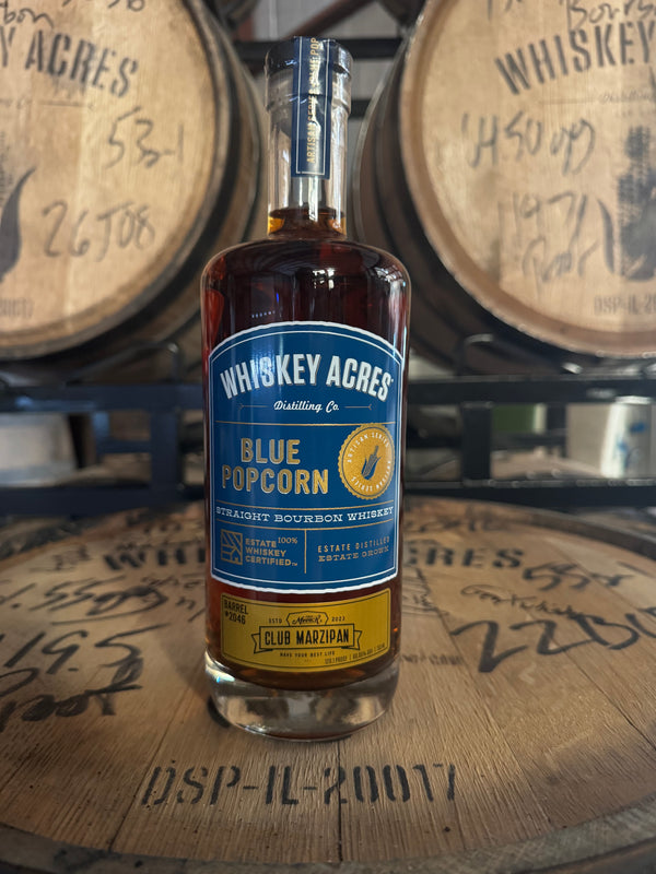 PRE-ORDER Whiskey Acres Artisan Series Cask Strength Blue Popcorn Bourbon 750ML