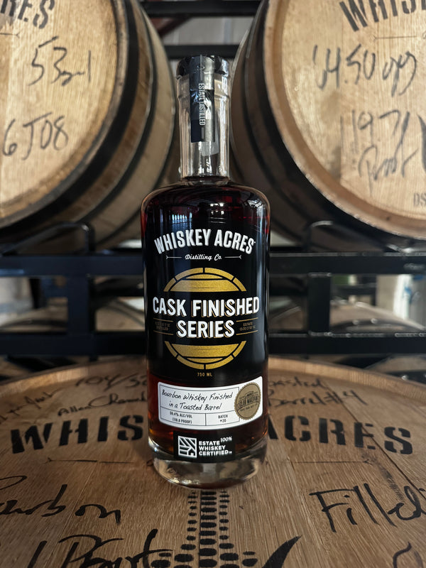 PRE-ORDER: Whiskey Acres Cask Finished Series: Bourbon Whiskey Finished in a Toasted Barrel 750ML